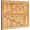 Ekena Millwork Framed Board-n-Batten Shutters w/Z-Bar, Rough Sawn Western Red Cedar, 32 1/4W x 23H, PR RBF06Z32X023RWR - alternate 3